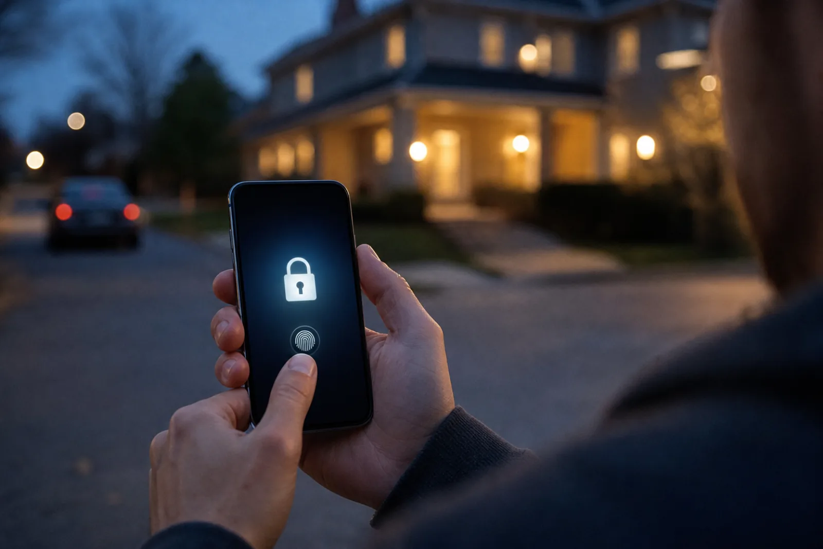 Sicheren Fernzugriff auf ein Zuhause vom Smartphone entsperren, authentifiziert vor allem anderen