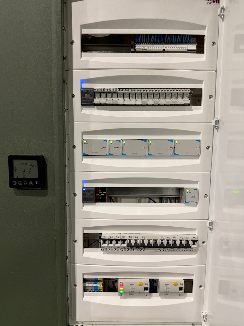 Wnętrze ze sterowaniem scenami