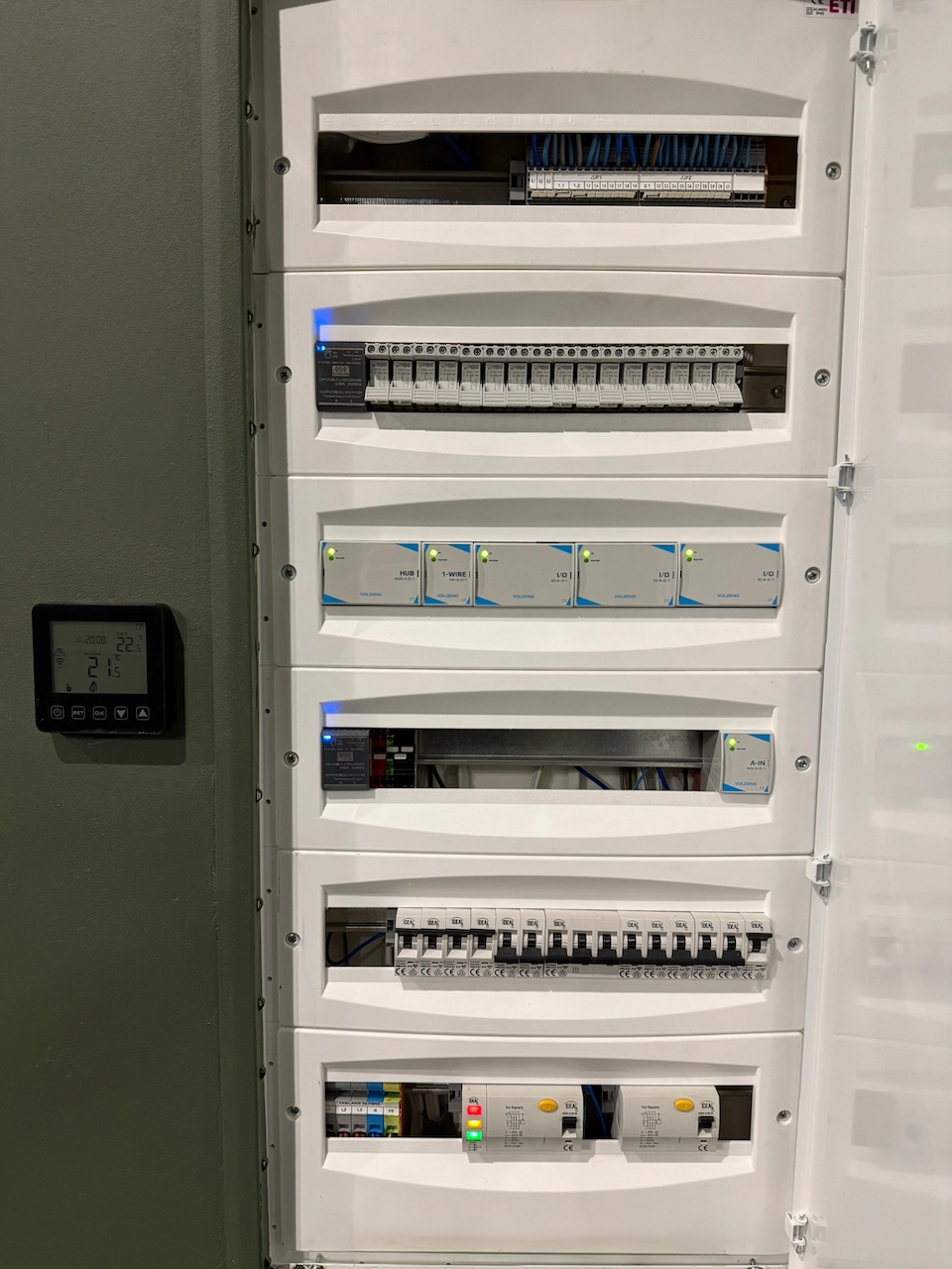 Wnętrze ze sterowaniem scenami